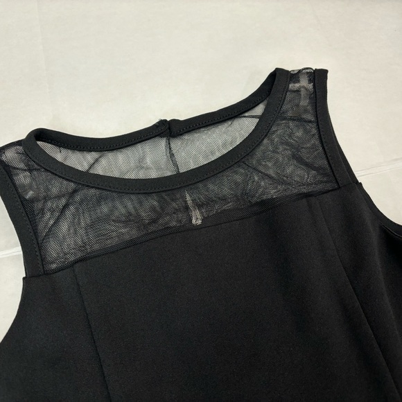 New! Calvin Klein illusion mesh bow front girls formal black dress - Picture 4 of 9